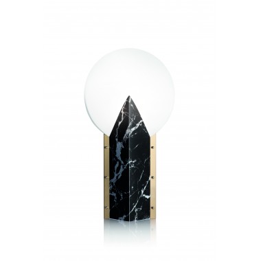 lampe Moon 25th Anniversary coloris marbre noir par Slamp