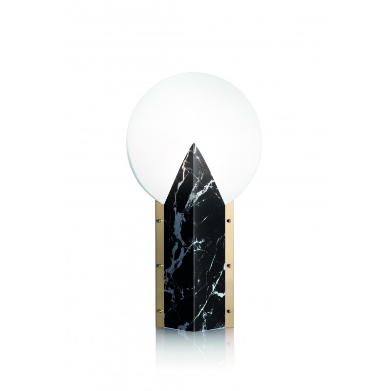 lampe Moon 25th Anniversary coloris marbre noir par Slamp