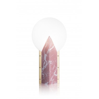 Moon 25th Anniversary lampe coloris marbre rose poudré par Slamp
