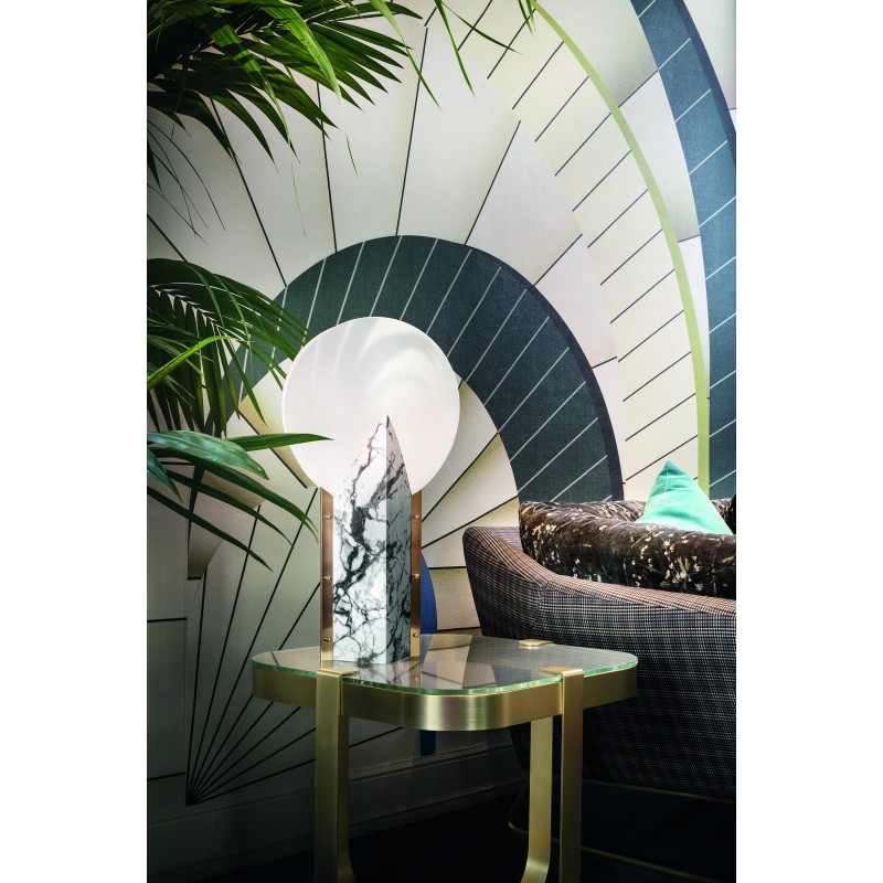 Moon 25th Anniversary lampe à poser contemporaine et moderne par Slamp fabrication italienne